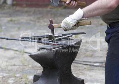 working blacksmith