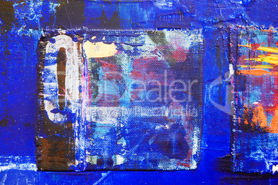 abstract blue painting