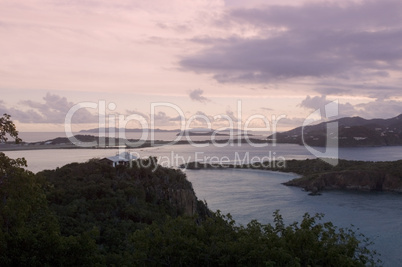 British Virgin Islands sundown