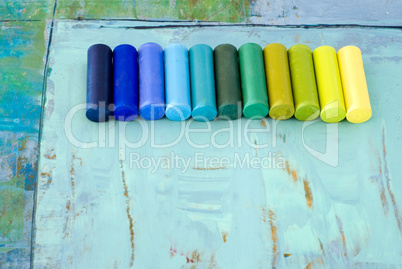 colorful pastel chalk