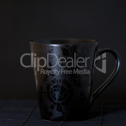 black coffee mug