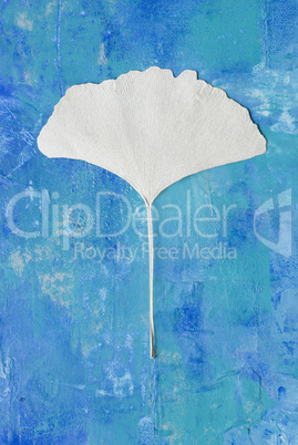 leaf on painted background