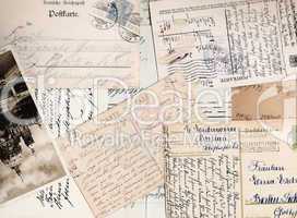 Collage of old letters