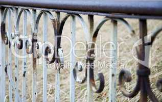 Old iron fence