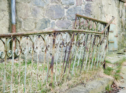 Old iron fence