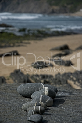 striped pebble