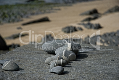 striped pebble