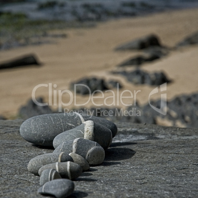 striped pebble