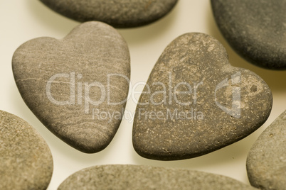 Stone-hearts with other stones