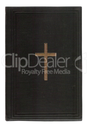 Old bible book cover