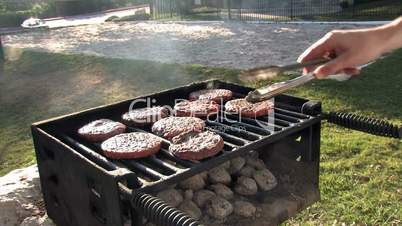 Hamburger grillen