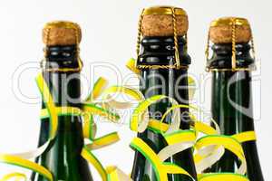 Sektflaschen, champagne bottles
