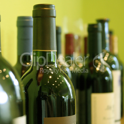 Weinflaschen / Bottles of wine in a wine store