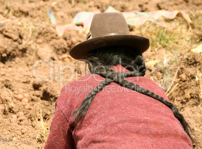 Bäuerin in Peru