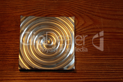 Aluminium mit gefräster Spirale