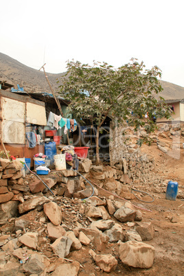 Hütte in Slums (Comas) in Lima