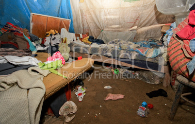 Hütte in Slums (Pueblos Jovenes) von Lima