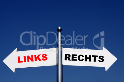 links rechts