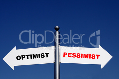 Optimist und Pessimist