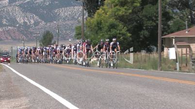 Eine Gruppe Rennradfahrer, Radrennen Utah