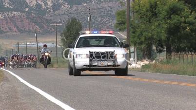 Eine Gruppe Rennradfahrer, Radrennen Utah