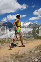 Läufer am Aletsch