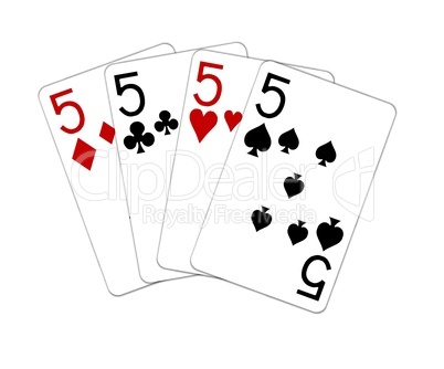 Poker Vierling Quads Fünfer 5er