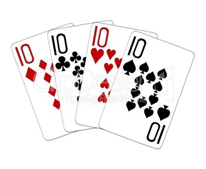 Poker Vierling Quads Zehner 10er