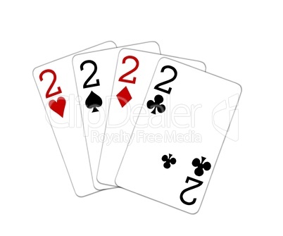 Poker Vierling Quads Zweier 2er