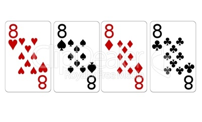 Poker Vierling Quads Achter 8er
