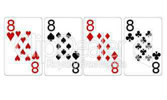 Poker Vierling Quads Achter 8er