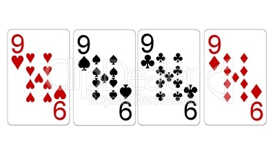 Poker Vierling Quads Neuner 9er
