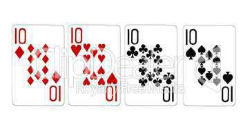 Poker Vierling Quads Zehner 10er