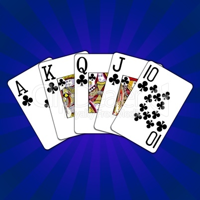 Poker Royal Flush Kreuz Treff