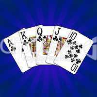 Poker Royal Flush Kreuz Treff