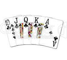 Poker Royal Flush Kreuz Treff