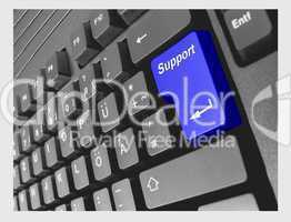 Computer Tastatur mit Spezial-Eingabetaste
