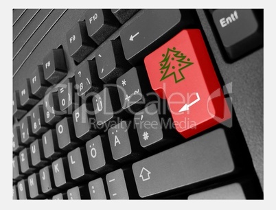 Computer Tastatur mit Spezial-Eingabetaste