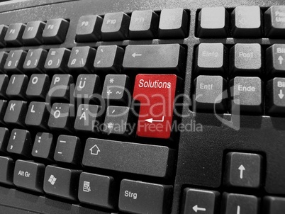 Computer Tastatur mit Spezial-Eingabetaste