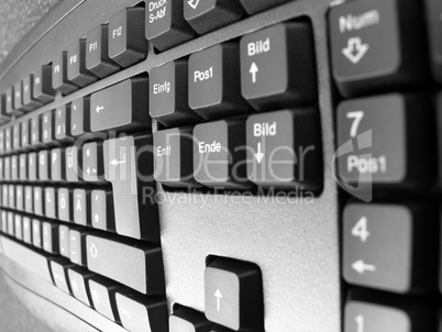 Computer Tastatur mit Spezial-Eingabetaste