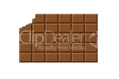 stilisierte grafik Tafel-Schokolade