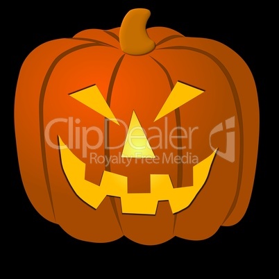 Halloween Kürbis auf dunklem Hintergrund