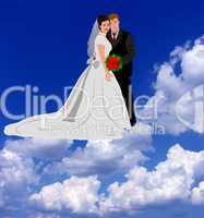 Brautpaar im 7. Himmel