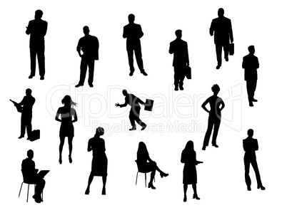 Geschaftsleute Silhouetten Freigestellt S W Royalty Free Images Photos And Pictures