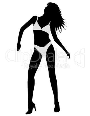 Bikini Girl Silhouette