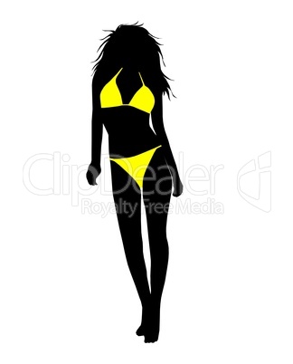 Bikini Girl Silhouette