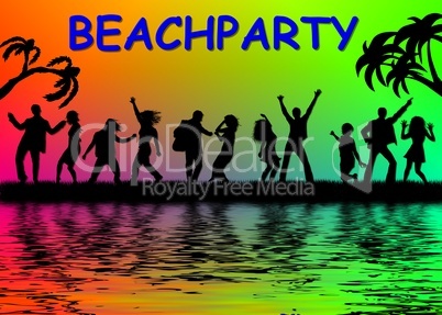 Beach Party Hintergrund