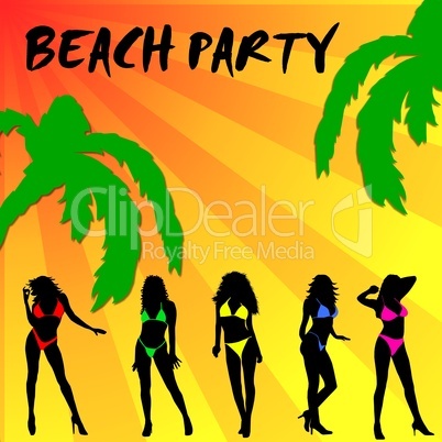 Beach Party Hintergrund