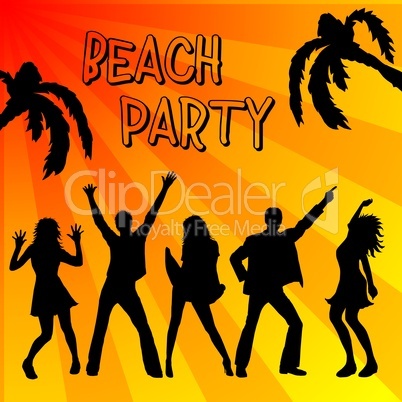 Beach Party Hintergrund