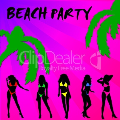 Beach Party Hintergrund